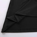 Fashion Strappy Ruched Sexy Black Dress Irregular Elegant Backless Long Dress Party Summer Dresses Women Clothes Vintage Dress - M & M Global