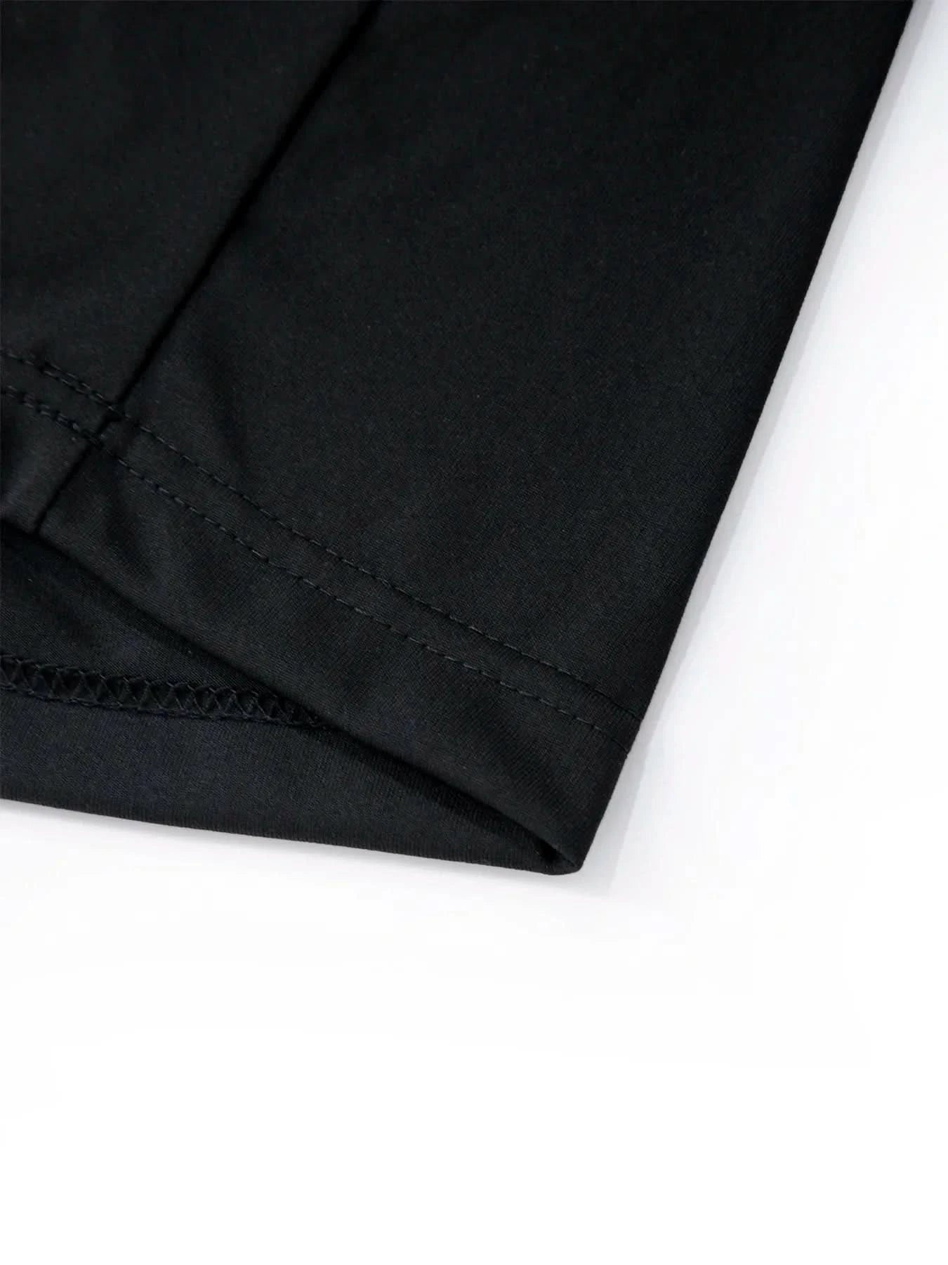 Summer Men's Short Sleeve Solid Color Zipper Collar Shirt Casual Sports T-Shirt Streetwear Daily Outdoor Activities Men's Top - M & M Global