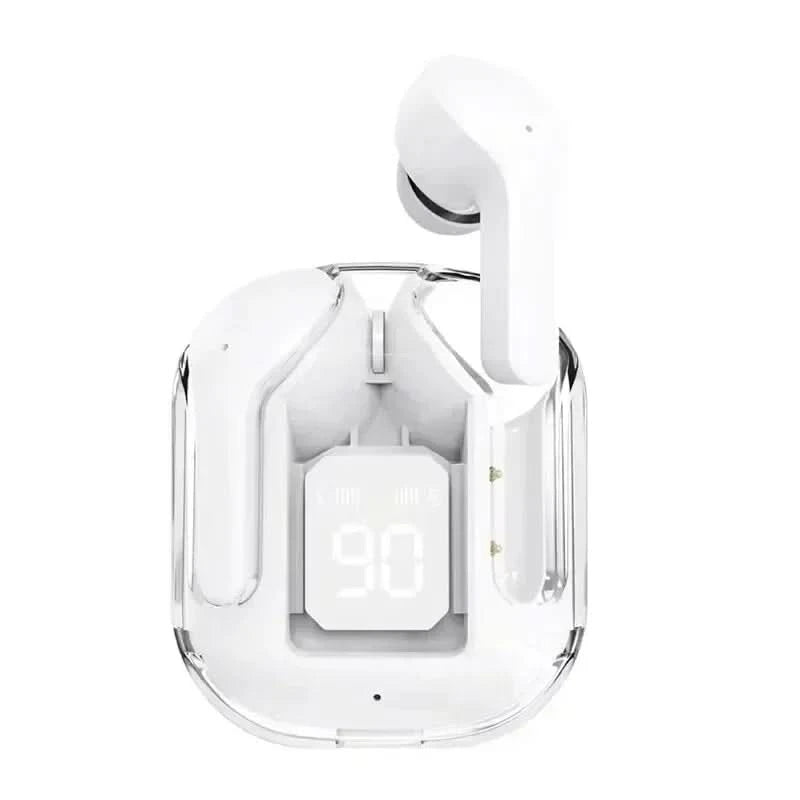 T2 Tws Wireless Bluetooth Headset Transparent Headphones ENC Power Digital Display Stereo Sound Earphones for All Smartphones - M & M Global