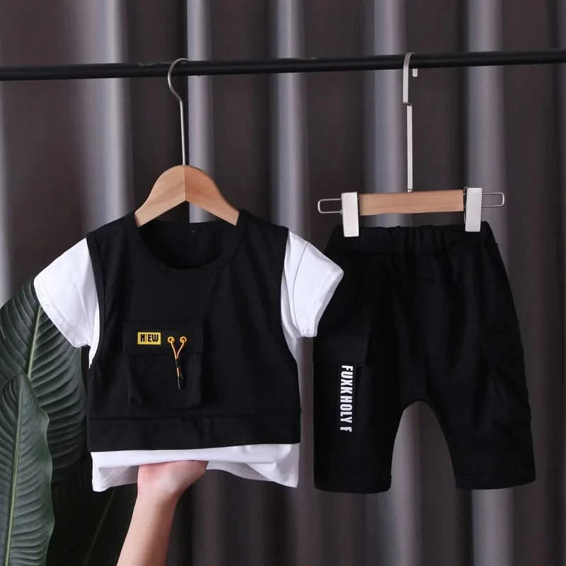 New Summer Baby Girl Clothes Infant Boys Clothing Children Casual T-Shirt Shorts 2Pcs/Set Toddler Sports Costume Kids Tracksuits - M & M Global