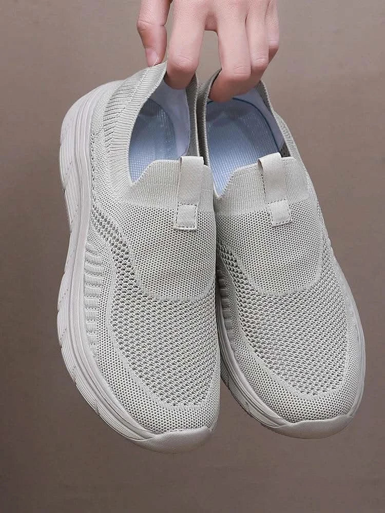 Breathable Men Casual Shoes Lightweight Outdoor Male Walking Shoes Anti-slip Men's Sneakers Slip on Flats Vulcanized Shoes - M & M Global