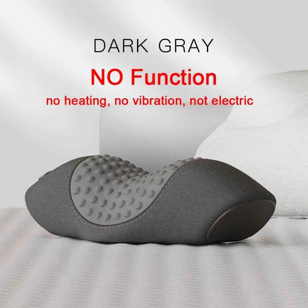 Electric Neck Massager Pillow Vibration Heating Massage Neck Traction Stretcher Support Cervical Spine Pain Relief Sleep Relax - M & M Global
