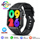 Rugged Military Smart Watch Men For Android Ios IP67 Waterproof Sport Fitness Ai Voice Bluetooth Call Smartwatch 2024 New