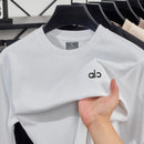 High end fashion men's brand exquisite letter badge long sleeved spring and autumn comfortable casual zipper decoration T-shirt