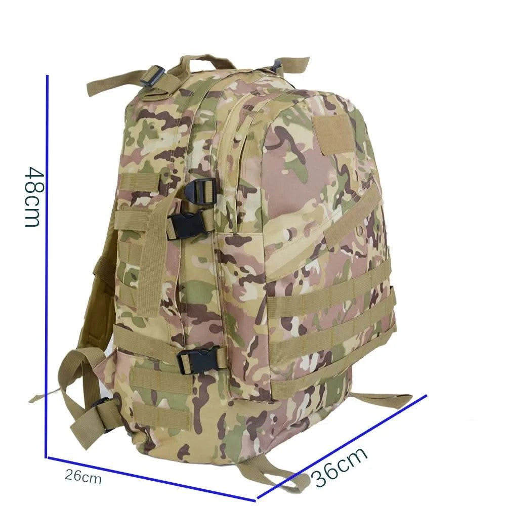 45L 3D Tactical Outdoor Camo bag Shoulder Attack Mountain riding charge bag Python Print PUBG Eating Chicken backpack - M & M Global