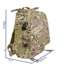 45L 3D Tactical Outdoor Camo bag Shoulder Attack Mountain riding charge bag Python Print PUBG Eating Chicken backpack - M & M Global