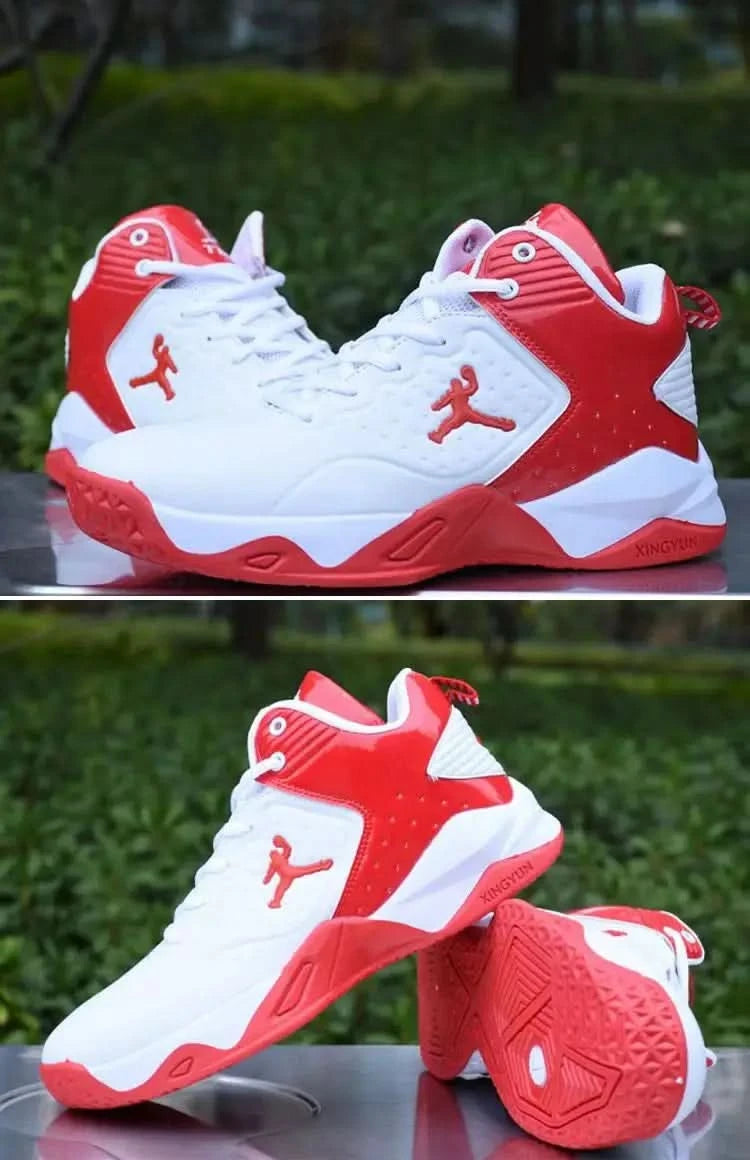 Men's Basketball Shoes Spring New High-Top Casual Shoes Leather Face Sports Shoes Boots 2024 New Imported War Boots - M & M Global