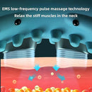 Portable EMS Neck Massager With Heat Low-Frequency Pulse Neck Cervical Spine Traction Relaxer Massage Pillow With Remote Control - M & M Global