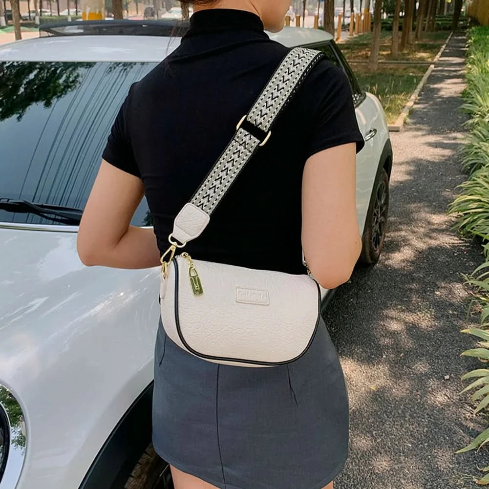 Solid Pu Leather Shoulder Bag Fashion Designer Handbags Messenger Bags For Women Casual Crossbody Bags Summer Travel Bag - M & M Global
