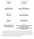 Xiaomi Silent Dual-mode Wireless Mouse Type-C Charging 2.4g Dpi Adjustable Rechargeable Ergonomic Morandi Portable Office Mouse