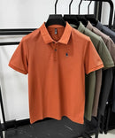 100% pure cotton high-end men's short sleeve summer new comfortable and breathable polo shirt designer brand embroidered T-shirt