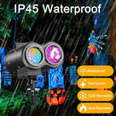 Halloween Christmas Projector Lights Outdoor 16 HD Slides, 2 in 1 Water Wave Lamp with Color Patterns, Timer & Remote for Party - M & M Global