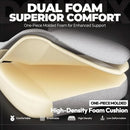Fabric Gaming Chair with Footrest, Big and Tall Gamer Chair with Lumbar Support, Wide Back Computer Chair for Heavy People
