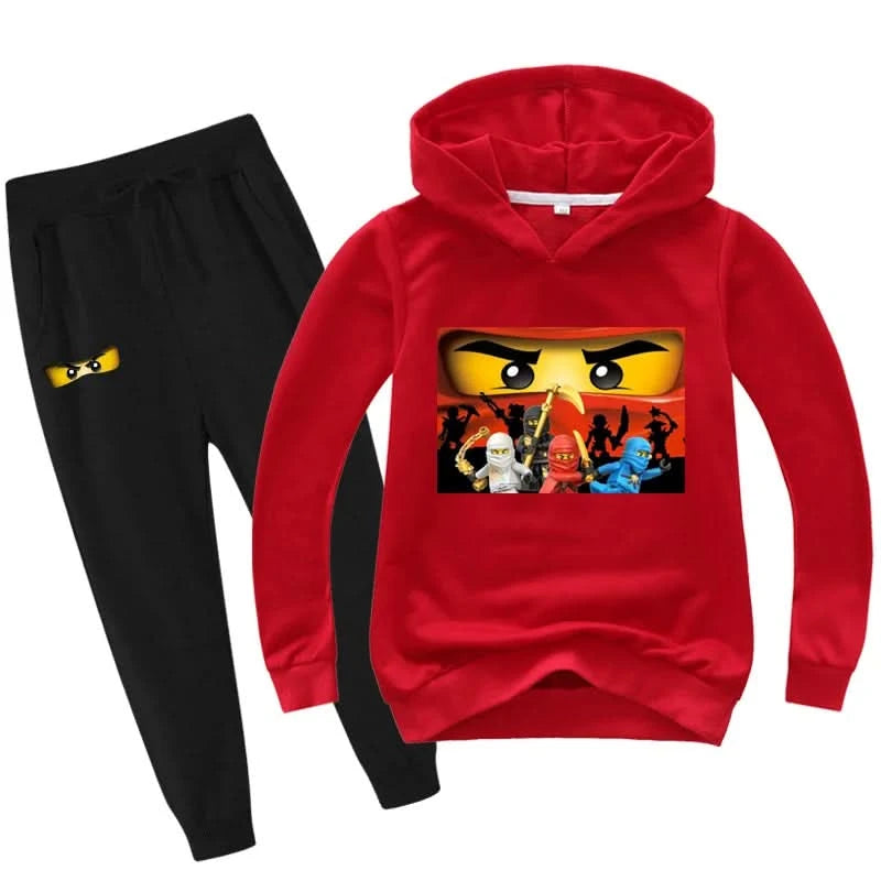 2-13 years Spring Autumn Children Clothing Sets  Kids Clothes Baby Boys Hoodies Pants 2 Pcs Set Tracksuit Anime Outwear Coat - M & M Global
