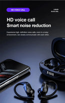 Lenovo LP75 Sports Wireless Earphones with Mics,Button Control, LED Power Display,Hifi Stereo Sound Bluetooth 5.3 TWS Headphones - M & M Global