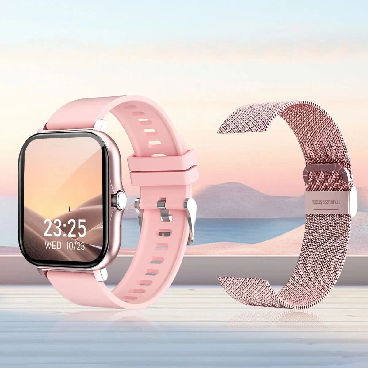 Smart watch wireless calling/dial Sport mode calling reminder and rejection fitness monitoring for iPhone/Andriod - M & M Global