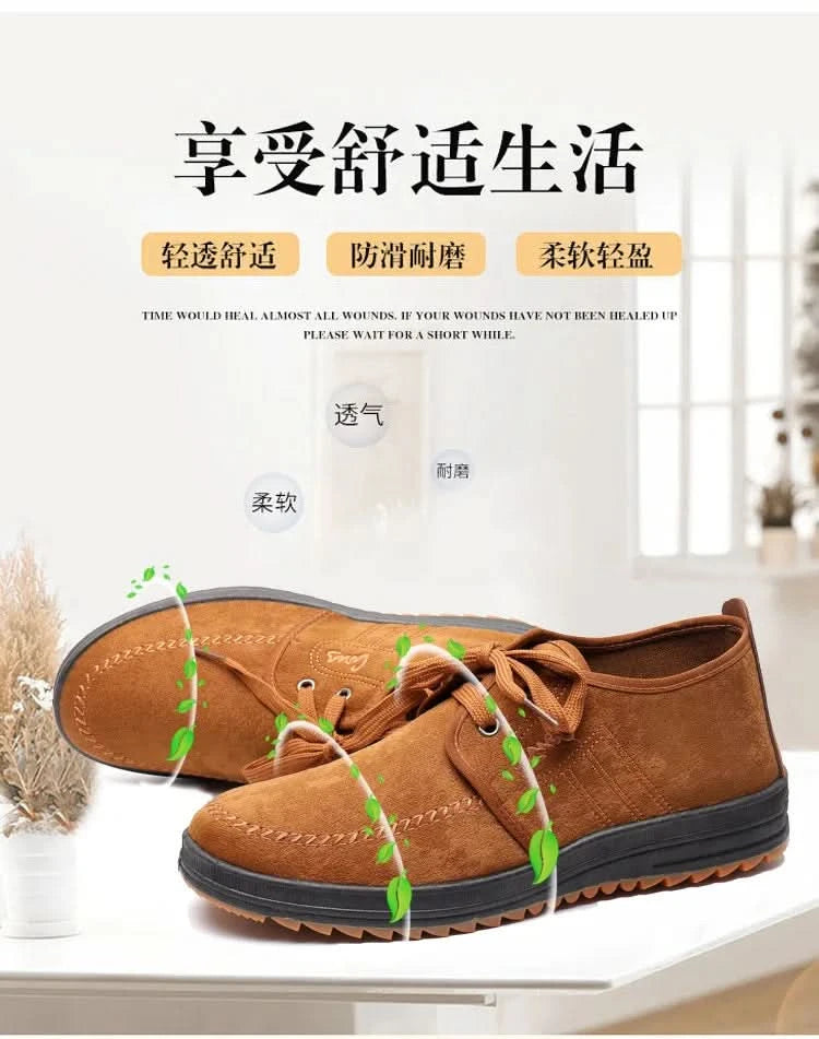 Men Casual Shoes Breathable Loafers Sneakers 2023 New Fashion Comfortable Flat Handmade Retro Leisure Loafers Shoes Men Shoes - M & M Global