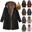 2025wish Women's Fleece Lined Hoodie Pure Color Long Sleeve Zipper Closure Comfortable Fit Sweatshirt for Autumn And Winter