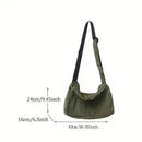 Women's Messenger Bag Vintage Handbag Canvas Teenager Shoulder Tote Bags Casual Handbag Crossbody Handbags - M & M Global