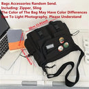 Nylon Messenger Bag Men Shoulder Bag Trendy Men's Messenger Bag, Student School Bag, Solid Color Crossbody Bags for Men Handbag - M & M Global