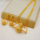 Dubai Jewelry Set Elegant Necklace Earrings Wedding Party Bridal Women's 2024 Gold Color Jewelry Set Luxury - M & M Global