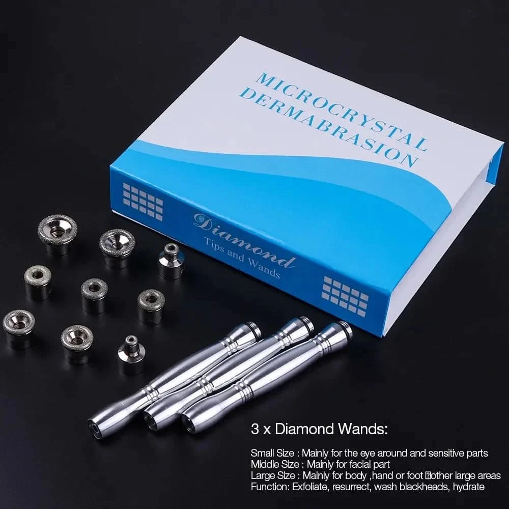 Professional 3 in1 Diamond Microdermabrasion Machine Water Spray Exfoliation Beauty Machine Removal Wrinkle Facial Peeling Tools - M & M Global