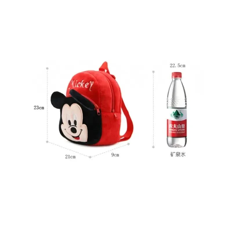 MINISO Disney Cartoon Backpack Mickey Mouse Minnie Winnie The Pooh Plush School Bag Kindergarten Child School Supplies Baby Bags - M & M Global