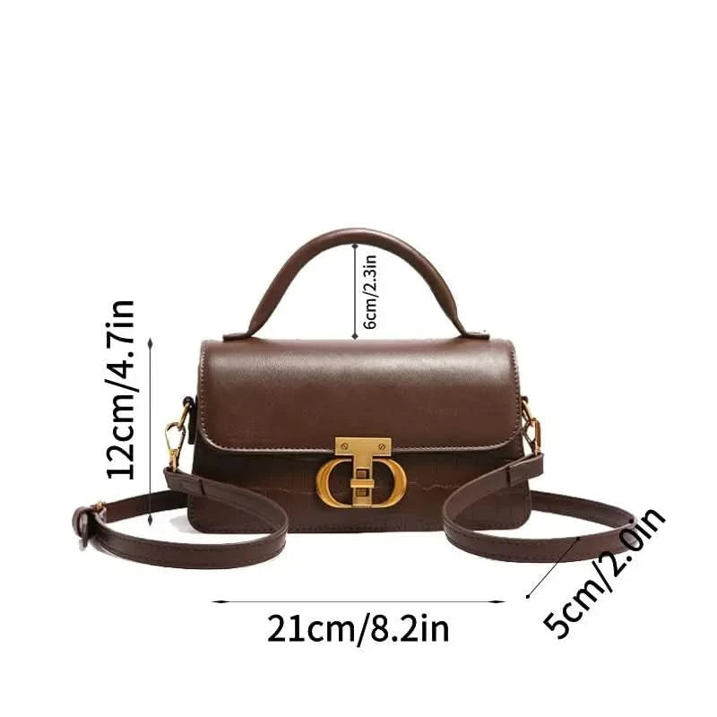 Small Leather Armpit Bags for Women, Chain Shoulder, Crossbody Bag, Ladies Vintage Underarm Handbags, Summer - M & M Global
