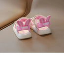 Children's Sandals 2-12 Years Old Cartoon Greenish Pink Soft Boys Girls Beach Shoes Casual Non-slip Kids Baby Sports Sandals - M & M Global