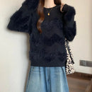 Solid Color Pullover Sweater Women's Autumn and Winter Fashion Long-sleeved Bottoming  Top