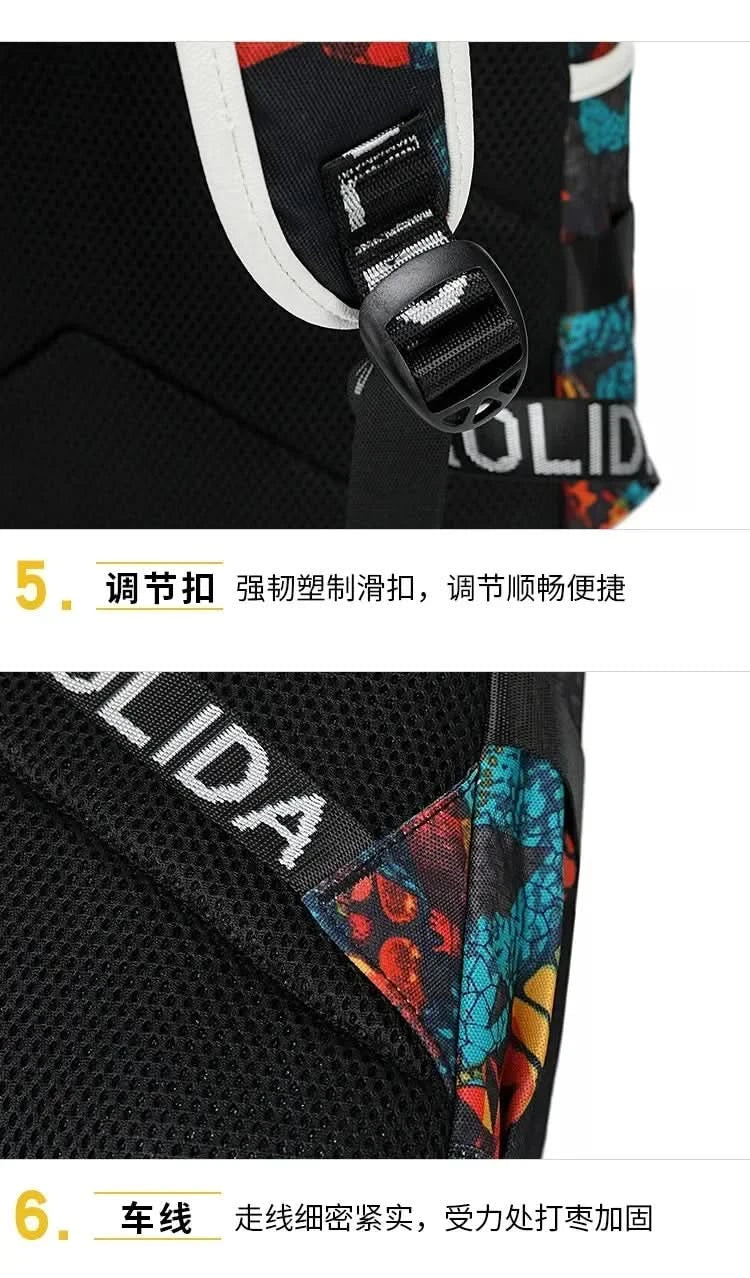 Messi C Ronaldo football bag star around high school students male and female large capacity backpack can be customized - M & M Global