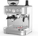 Professional Espresso Machine with Built-In Grinder and Milk Frother, 15 Bar Cappuccino and Latte Maker, Gift for Coffee Enthusi - M & M Global