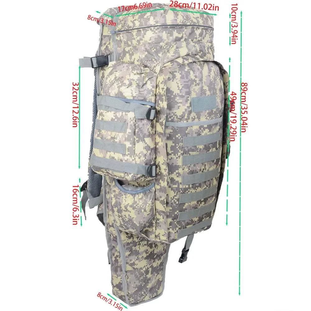 75 liters large capacity combination large backpack multi-functional outdoor sports cycling shoulder recreational hiking tactica - M & M Global