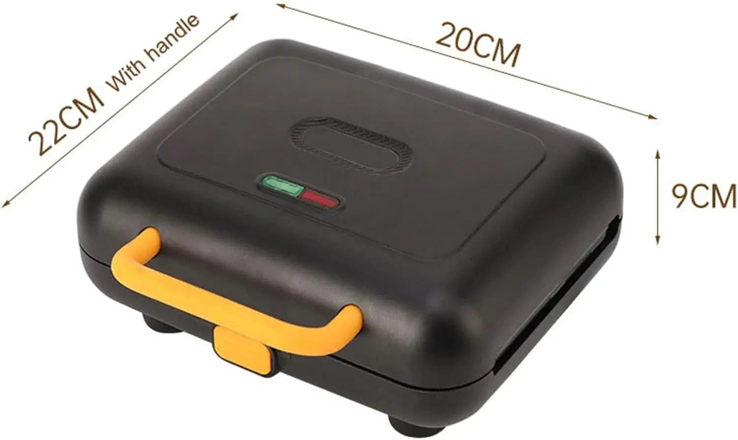 3-In-1 Waffle Maker, Sandwich Maker, Panini Maker, Household Electric Breakfast Maker with Interchangeable Plates - M & M Global