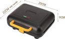 3-In-1 Waffle Maker, Sandwich Maker, Panini Maker, Household Electric Breakfast Maker with Interchangeable Plates - M & M Global