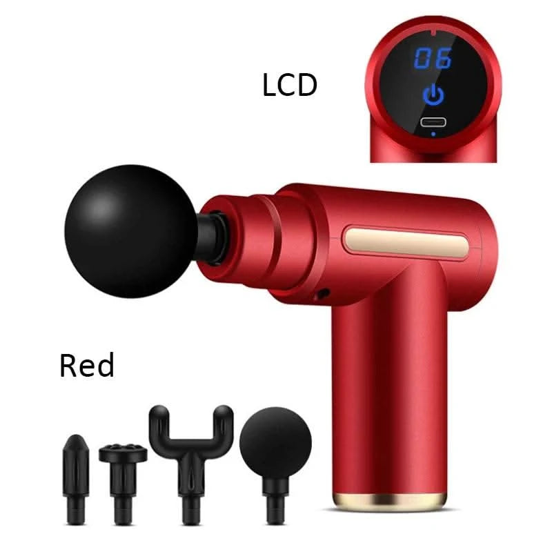 32/6 Speed Electric Massage Gun Slimming Body Neck Back Foot Leg Shoulder Massager Muscle Fascia Gun fitness Percussion Massager - M & M Global