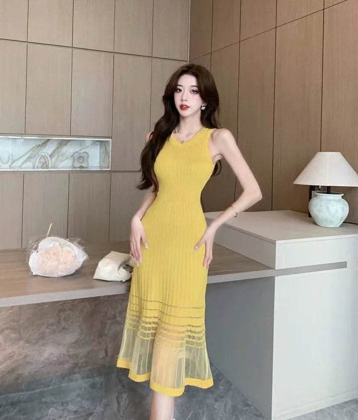 Dresses for Women Black SMidi Woman Dress Party Evening Night Club Prom Casual Youth G Fashion Summer 2024 Retro Sensual Sexy X - M & M Global