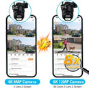 6K 12MP Outdoor Wifi Camera PTZ 8X Optical Zoom Three Lens Dual Screens Video Surveillance 8MP Dual Lens CCTV Security IP Camera - M & M Global