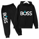 Spring Autumn Boys Girls Casual Fashion Print Pullover Long Sleeve Hoodie Tops+Pants Tracksuit 4-14 Years Children's Clothes - M & M Global