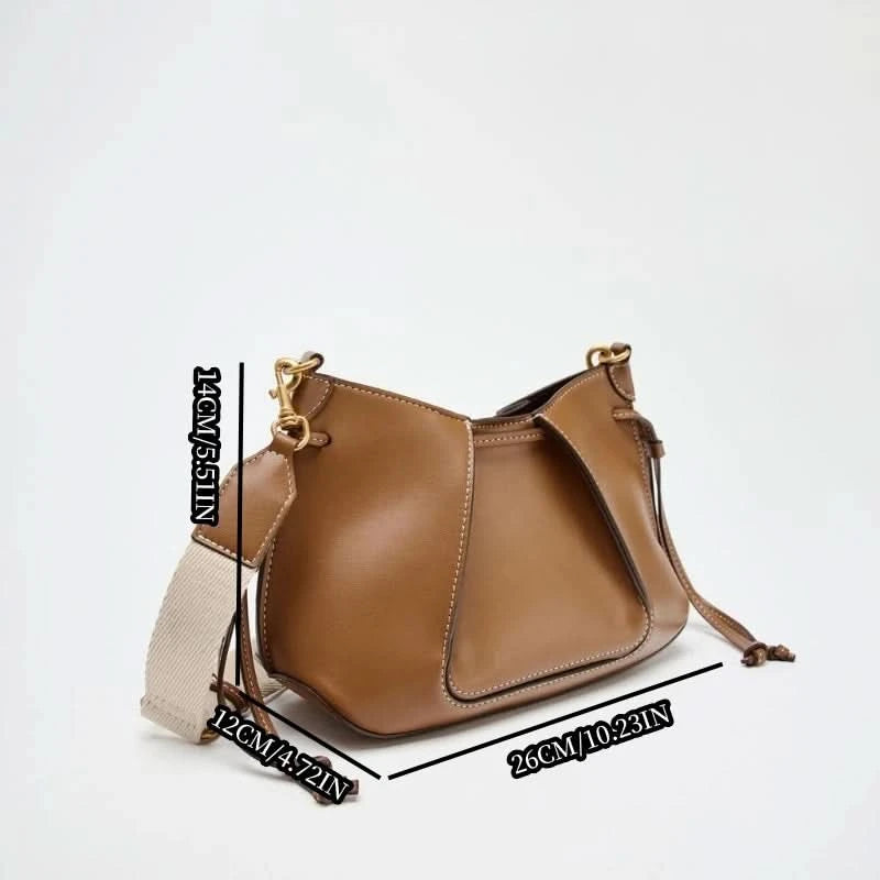 PLEATED MINI BAG, Women's Solid Color Simple Shoulder Bag, Fashionable Small Crossbody Purses, Luxury Design Handbag - M & M Global