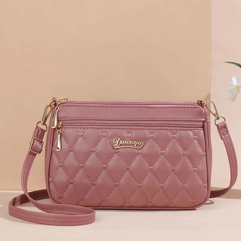 Embroidery Messenger Bags Women Leather Handbags Bags for Women Sac a Main Ladies hair ball Hand Bag - M & M Global