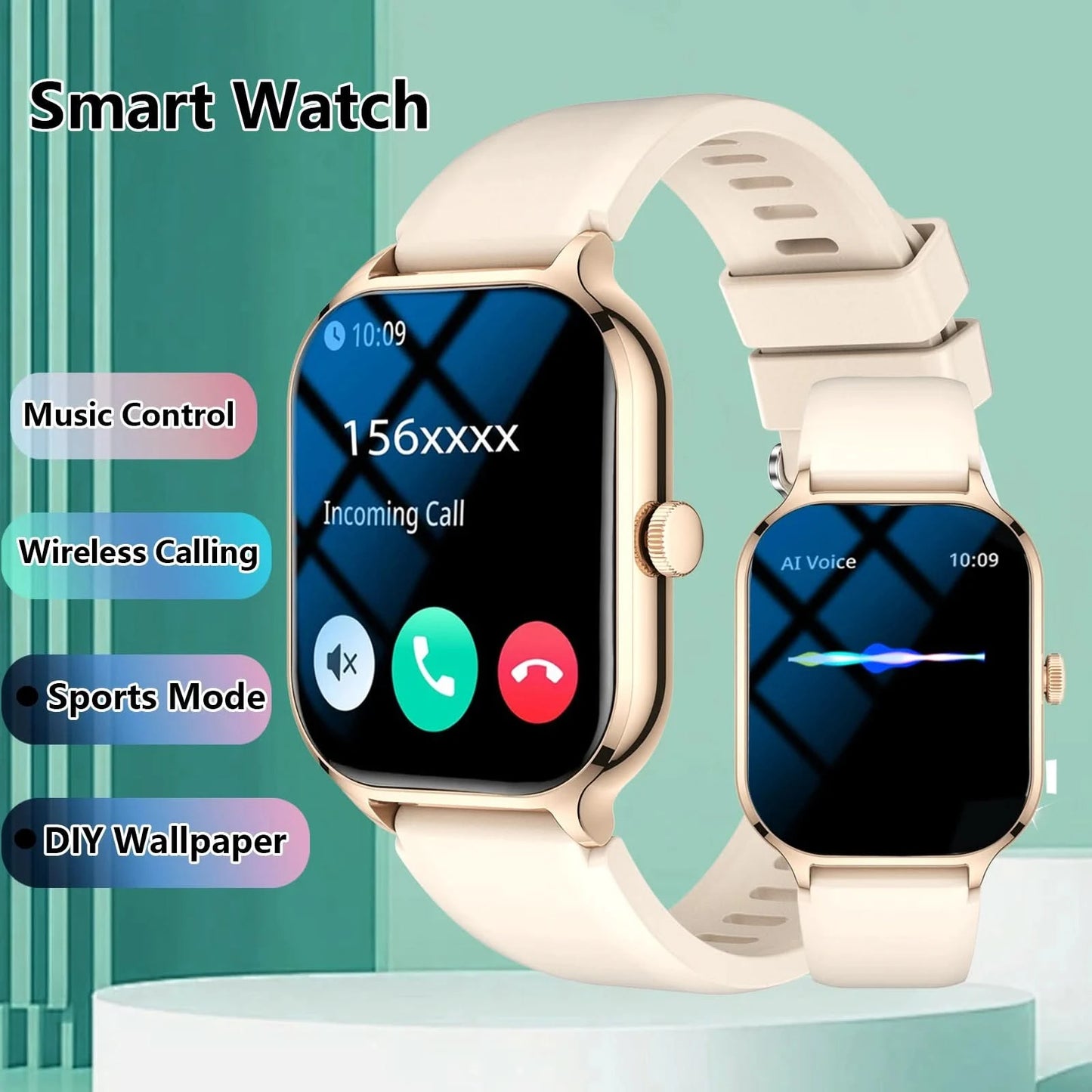 Smart watch, wireless calling /dial, multi -Sport mode,Suitable for men and women, sports watches, for iPhone/Andriod
