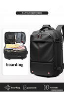Travel Men 17 inch Laptop Backpack vacuum compression Backpack Business Large Capacity school Backpack expand outdoor backpack - M & M Global