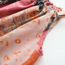 Girls Casual Dresses Floral Print Halter Sleeveless Top Girls Dress Kids Clothes for 2 To 7 Years Chinese Traditional Dress - M & M Global