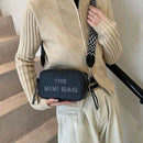 2025 New Small Square Bag Fashion Letter Pattern Chic Hobo Bag Trend PU Women Shoulder Bag Adjustable Strap Satchel Designer Bag - M & M Global