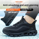 Men's Safety Shoes Anti-Impact Anti-Piercing Lightweight Work Boots Lightweight Breathable Sporty Design for Outdoor Work Shoes