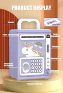 Electronic Savings Tank Automatic Paper Rolling Simulated Facial Fingerprint Recognition Birthday Christmas Thanksgiving Gift - M & M Global