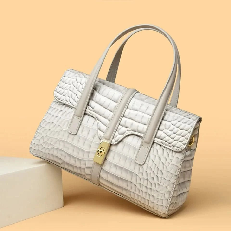 Luxury Shoulder Tote Bag Alligator Patent Leather Hand Bags for Women 2025 Designer Daily commuting Handbags HIgh Quality Sac - M & M Global