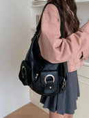 Vintage Women's Bag Leather Multifunctional Shoulder Bag Fashion Ladies Backpack Waterproof Wearable Square Backpacks - M & M Global