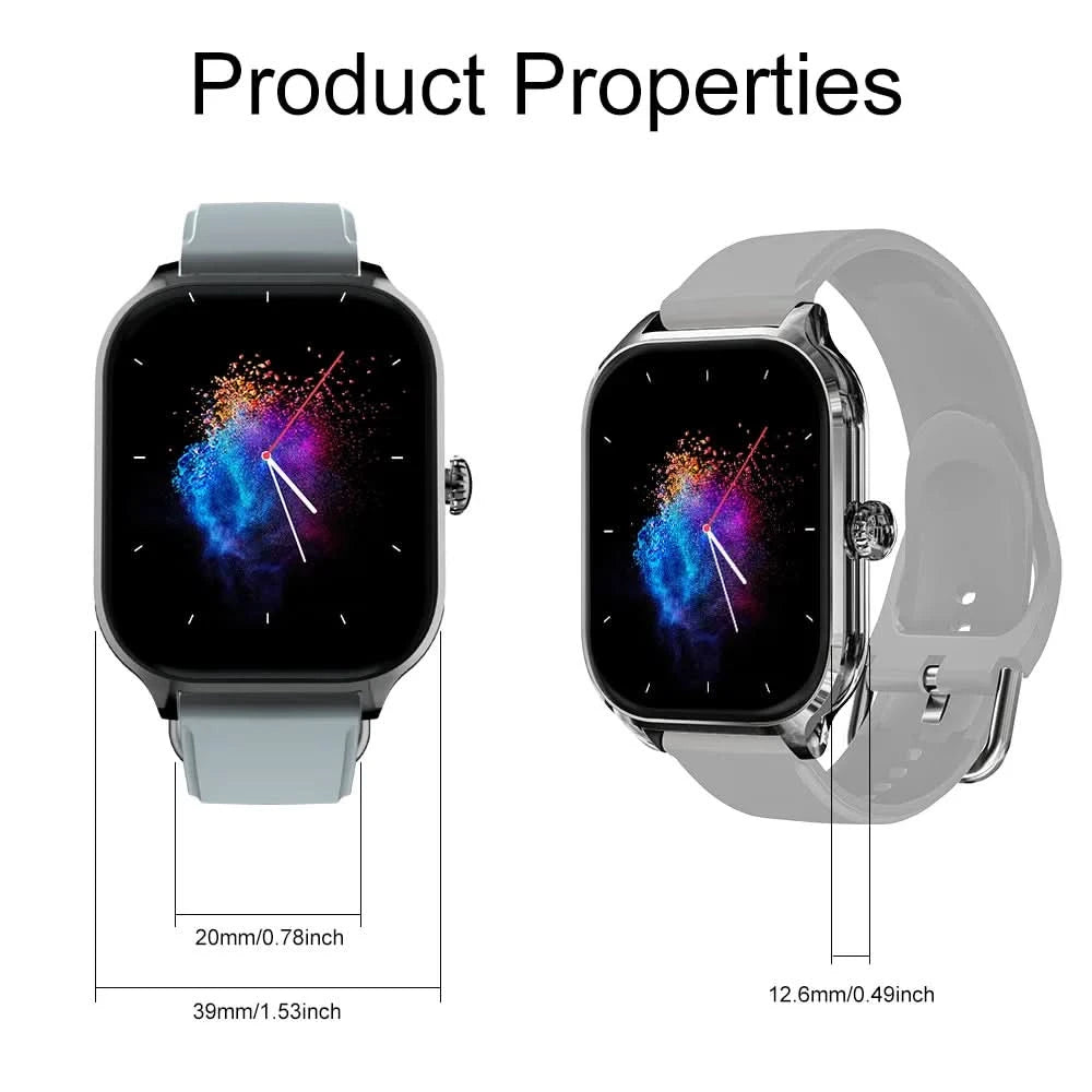 LAXASFIT 2025 New Men's Smart Watch Women's Gift 2.01 inch HD Full Touch Screen Sports Fitness Watch Bluetooth Talk Smartwatch - M & M Global